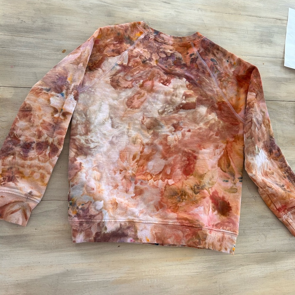 Custom tie-dye J.Crew girls Inc. crewneck xsmall one of a kind! - Picture 10 of 10